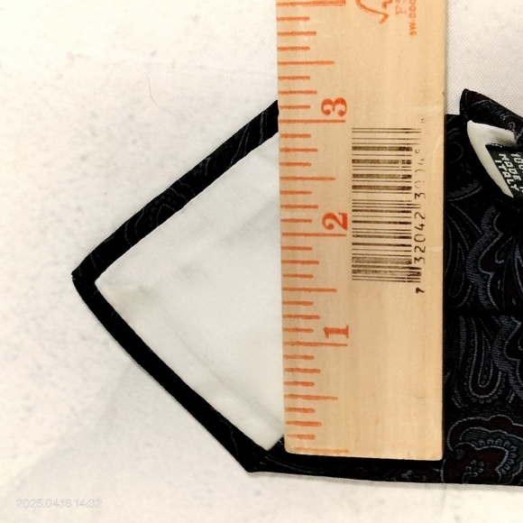 Paisley Tie Necktie Christopher Hayes Silk Burgundy Gray Made In Italy Formal - Picture 4 of 8